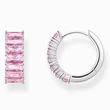Kép 1/2 - Thomas Sabo rózsaszín köves karika fülbevaló - CR667-051-9