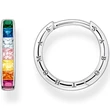 Kép 1/2 - Thomas Sabo karika fülbevaló színes kövekkel - CR668-477-7