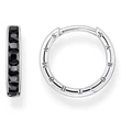 Kép 1/2 - Thomas Sabo fekete köves karika fülbevaló - CR668-643-11