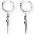 Kép 2/4 - Thomas Sabo kígyó és kard uniszex fülbevaló - CR713-643-11