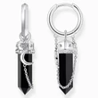 Kép 1/2 - Thomas Sabo ezüst láncos ónix fülbevaló - CR722-641-11