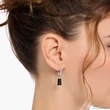Kép 3/3 - Thomas Sabo x HARIBO fekete gumimaci fél pár karika fülbevaló - CR726-052-11