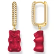 Kép 1/3 - Thomas Sabo x HARIBO piros gumimaci fél pár fülbevaló - CR727-414-10