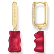 Kép 2/3 - Thomas Sabo x HARIBO piros gumimaci fél pár fülbevaló - CR727-414-10