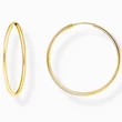 Kép 1/2 - Thomas Sabo aranyozott karika fülbevaló 40 mm - CR728-413-39
