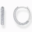 Kép 1/3 - Thomas Sabo áttetsző cirkónia köves ezüst karika fülbevaló - CR730-051-14