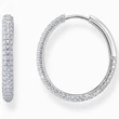 Kép 1/3 - Thomas Sabo áttetsző cirkónia köves ezüst karika fülbevaló - CR732-051-14
