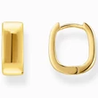 Kép 1/3 - Thomas Sabo arany szögletes trapéz karika fülbevaló - CR743-413-39