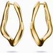 Kép 1/3 - Thomas Sabo sárga arany organikus nagy karika fülbevaló - CR755-413-39 - Natural Beauty