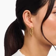Kép 3/3 - Thomas Sabo sárga arany organikus nagy karika fülbevaló - CR755-413-39 - Natural Beauty