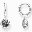 Kép 1/5 - Thomas Sabo ezüst rózsa páros karika fülbevaló - CR757-637-21