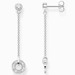 Kép 1/2 - Thomas Sabo áttetsző cirkónia köves kör ezüst függő fülbevaló - H2063-051-14