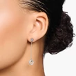 Kép 2/2 - Thomas Sabo áttetsző cirkónia köves kör ezüst függő fülbevaló - H2063-051-14