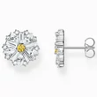 Kép 1/2 - Thomas Sabo ezüst beszúrós nagy százszorszép fülbevaló cirkónia kövekkel - H2169-051-4