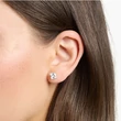 Kép 2/2 - Thomas Sabo fülbevaló fehér kővel - H2174-051-14