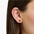 Kép 2/2 - Thomas Sabo fülbevaló narancssárga kővel - H2174-472-8