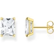 Kép 1/2 - Thomas Sabo fülbevaló fehér kővel - H2201-414-14