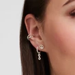 Kép 3/3 - Thomas Sabo ezüst PEACE fél pár fülbevaló - H2218-051-14