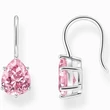 Kép 1/2 - Thomas Sabo ezüst fülbevaló rózsaszín csepp cirkóniával - H2290-051-9