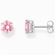 Kép 1/3 - Thomas Sabo rózsaszín cirkónia köves ezüst fülbevaló - H2300-051-9