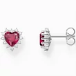 Kép 1/2 - Thomas Sabo ezüst piros szív fülbevaló - H2315-013-10