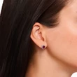 Kép 2/2 - Thomas Sabo ezüst piros szív fülbevaló - H2315-013-10