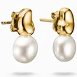 Kép 1/3 - Thomas Sabo sárga arany organikus gyöngy fülbevaló - H2320-430-14 - Natural Beauty