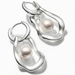 Kép 2/3 - Thomas Sabo ezüst organikus gyöngy fülbevaló - H2321-082-14 - Natural Beauty