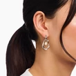 Kép 3/3 - Thomas Sabo ezüst organikus gyöngy fülbevaló - H2321-082-14 - Natural Beauty