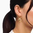 Kép 3/3 - Thomas Sabo sárga arany organikus gyöngy fülbevaló - H2321-430-14 - Natural Beauty