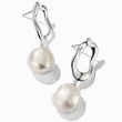 Kép 2/3 - Thomas Sabo ezüst organikus gyöngy fülbevaló - H2322-082-14 - Natural Beauty