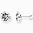 Kép 1/4 - Thomas Sabo ezüst rózsa beszúrós fülbevaló - H2323-637-21