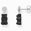 Kép 1/2 - Thomas Sabo ezüst fülbevaló lógó fekete Haribo gumimacival - H2330-052-11