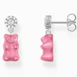 Kép 1/2 - Thomas Sabo ezüst fülbevaló lógó rózsaszín Haribo gumimacival - H2330-052-9
