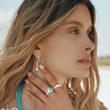 Kép 4/4 - Thomas Sabo elyndra színes kövek függő fülbevaló - H2332-405-7