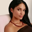 Kép 3/3 - Thomas Sabo elyndra piros csepp ezüst fülbevaló - H2333-051-10