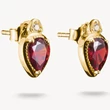 Kép 1/3 - Thomas Sabo elyndra piros csepp aranyozott fülbevaló - H2333-414-10