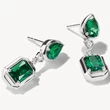 Kép 2/3 - Thomas Sabo elyndra zöld köves függő fülbevaló - H2334-166-6
