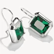 Kép 2/3 - Thomas Sabo zöld köves ezüst fülbevaló - H2339-699-6