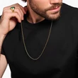 Kép 3/3 - Thomas Sabo aranyozott velencei kockaláncos nyaklánc 1mm - KE1106-413-12
