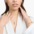 Kép 3/3 - Thomas Sabo nyaklánc színes köves kereszt medállal - KE2166-996-7-L45V