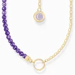 Kép 1/2 - Thomas Sabo Charmista Coin aranyozott és ametiszt nyaklánc - KE2190-427-13-L45V
