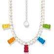 Kép 1/2 - Thomas Sabo x HARIBO többszínű gumimaci & gyöngy nyaklánc - KE2208-052-7-L50V