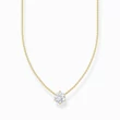 Kép 1/2 - Thomas Sabo aranyozott nyaklánc cirkóniával - KE2210-414-14-L45V