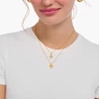 Kép 2/2 - Thomas Sabo aranyozott kereszt nyaklánc - KE2226-414-14-L45V