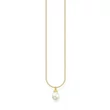 Kép 1/2 - Thomas Sabo aranyozott nyaklánc gyöngy medállal - KE2238-430-14-L45V