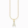 Kép 1/2 - Thomas Sabo aranyozott nyaklánc "A" betű medállal - KE2240-414-14-L45V