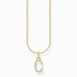 Kép 1/2 - Thomas Sabo aranyozott nyaklánc "C" betű medállal - KE2242-414-14-L45V