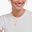 Kép 2/2 - Thomas Sabo aranyozott nyaklánc "C" betű medállal - KE2242-414-14-L45V