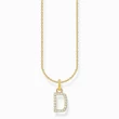 Kép 1/2 - Thomas Sabo aranyozott nyaklánc "D" betű medállal - KE2243-414-14-L45V
